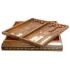 Marquetry Board & Backgammon 53cm in Case with Sliding Drawer