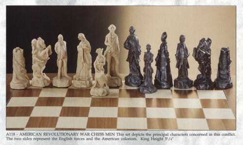 A118 - American Revolutionary Chessmen