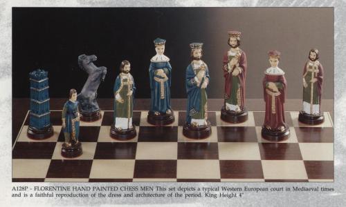 A128P - Florentine Painted Chessmen