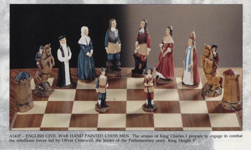 A143P - English Civil War Handpainted Chessmen