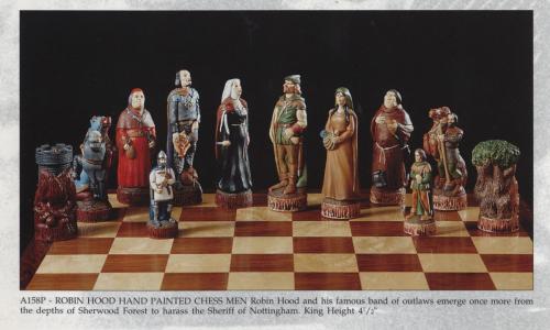 A158P - Robin Hood Handpainted Chessmen