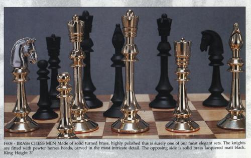 F608 - Brass Chess Men